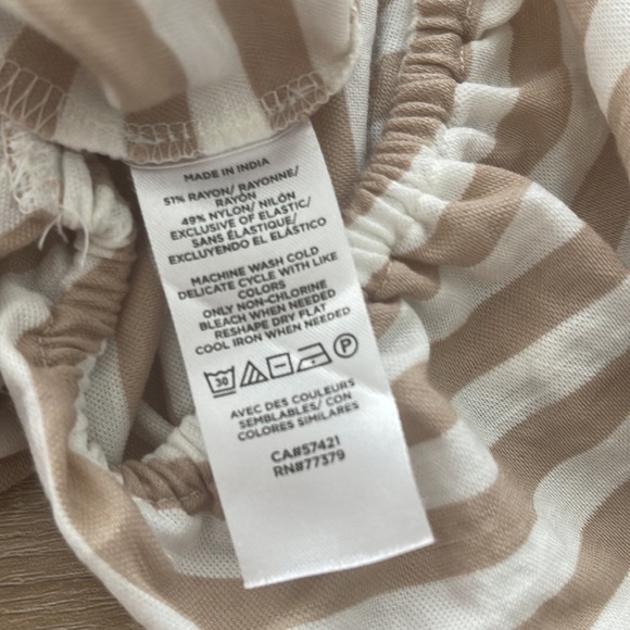 Ann Taylor Boho Stripped Balloon Sleeve Blouse l XS - Picture 4 of 5